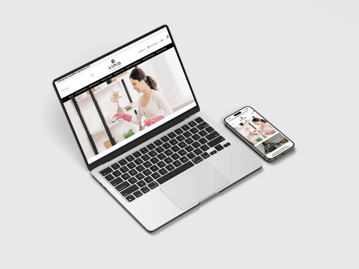 Kimia Hogar 3 Tienda online de KIMIA Hogar en portátil y móvil, desarrollada por OrbitaClick