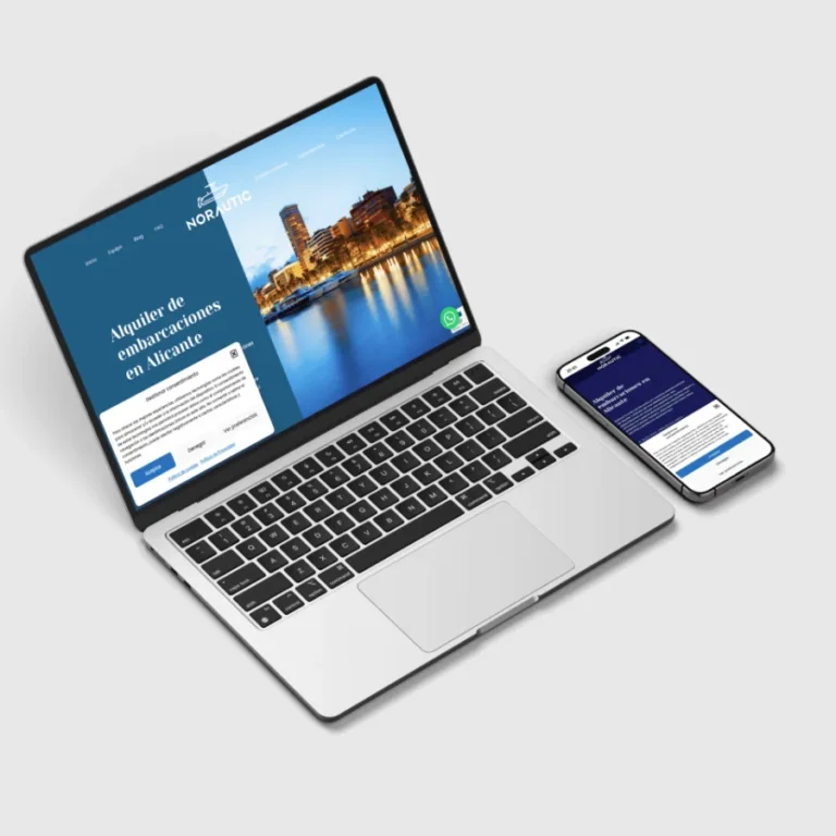 Norautic 2 Web de Norautic en portátil y móvil, diseñada por OrbitaClick
