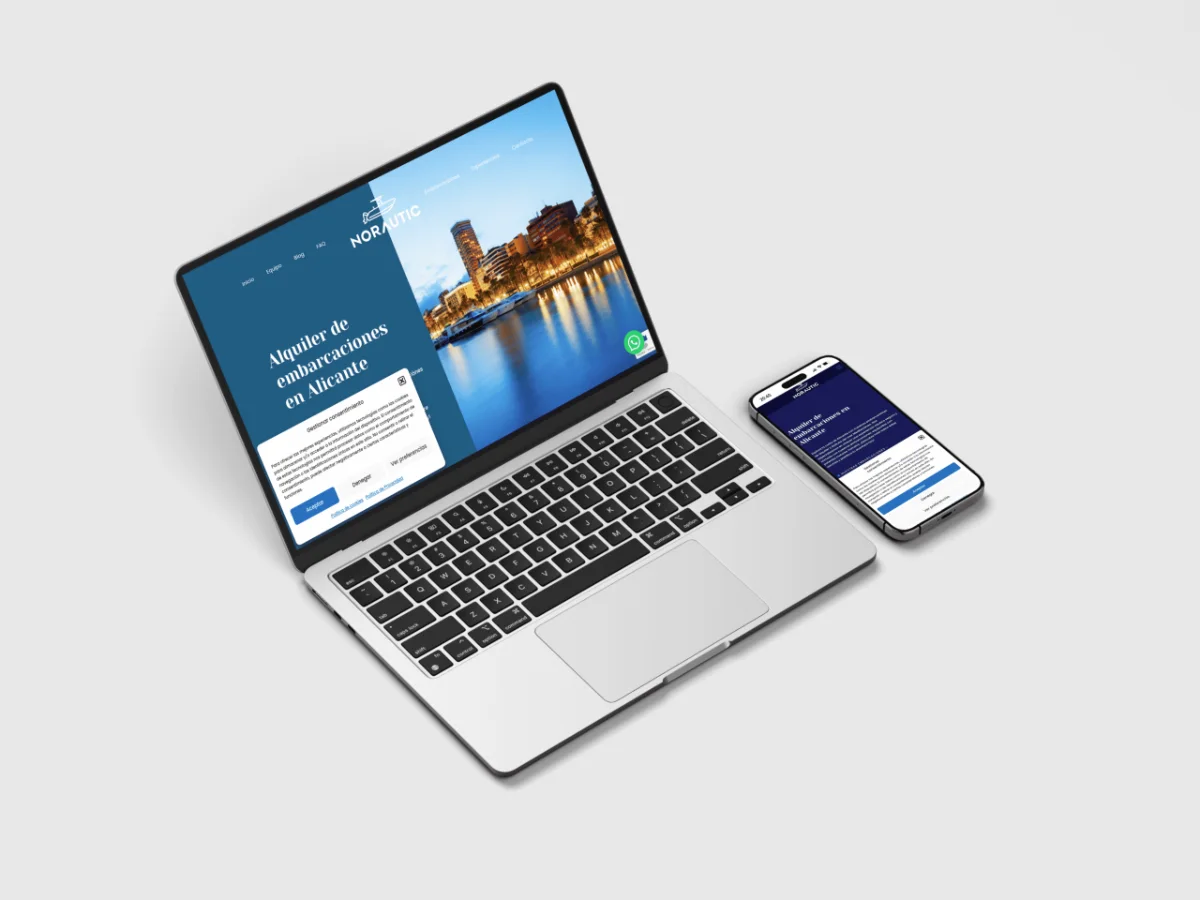 Norautic 3 Web de Norautic en portátil y móvil, diseñada por OrbitaClick